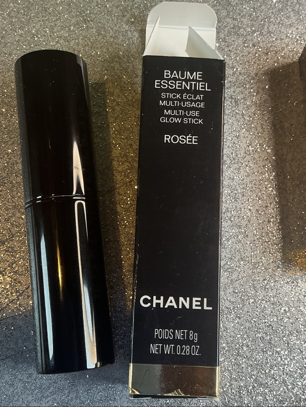 CHANEL Baume Essentiel Multi-Use Glow Stick — Black Case, Rosée Shade